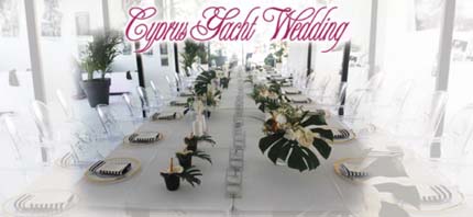 Cyprus yacht weddings - your wedding reception, stag, hen or bachelor party on board 