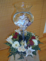 A fishy affair - just the flower arrangement the bride and groom ordered