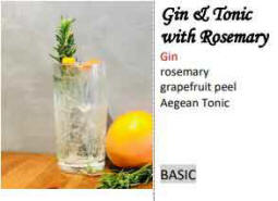 gin and tonic with rosemary - cool, long and refreshing