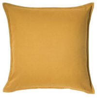 Cushion hire in Cyprus - yellow gold 50 x 50 cushion - cotton outer