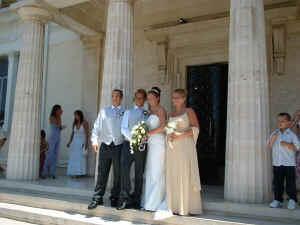 Laura's wedding in Paphos Cyprus - what a lovely couple.