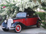 Almost a gangster - make a stunning entrance with this Mercedes Benz to your wedding in Cyprus.