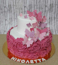 Butterfly and rose cake from Cyprus for a special sweet treat