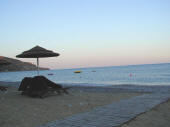 Pissouri beach in the evening