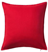 Cushion hire in Cyprus - red 50 x 50 cushion - cotton outer