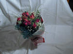 Red rose wedding bouquet for Limassol in Cyprus