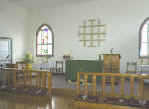 Seating at Saint Helena's Anglican Church in Larnaka Cyprus