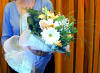 A bouquet of fresh flowers from Cyprus