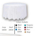 Wedding equipment hire in Cyprus - tablecloths, various colours