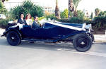 An Aston Martin vintage car available for weddings in Cyprus
