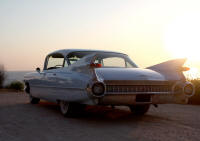 A Cadilac to take you to the church or registry office in Cyprus - pure Americana