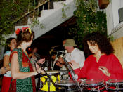 Create your own entertainment with a drumming session - great fun at any wedding reception!
