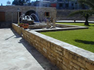 Gardens of a charming wedding location near Limassol in Cyprus.